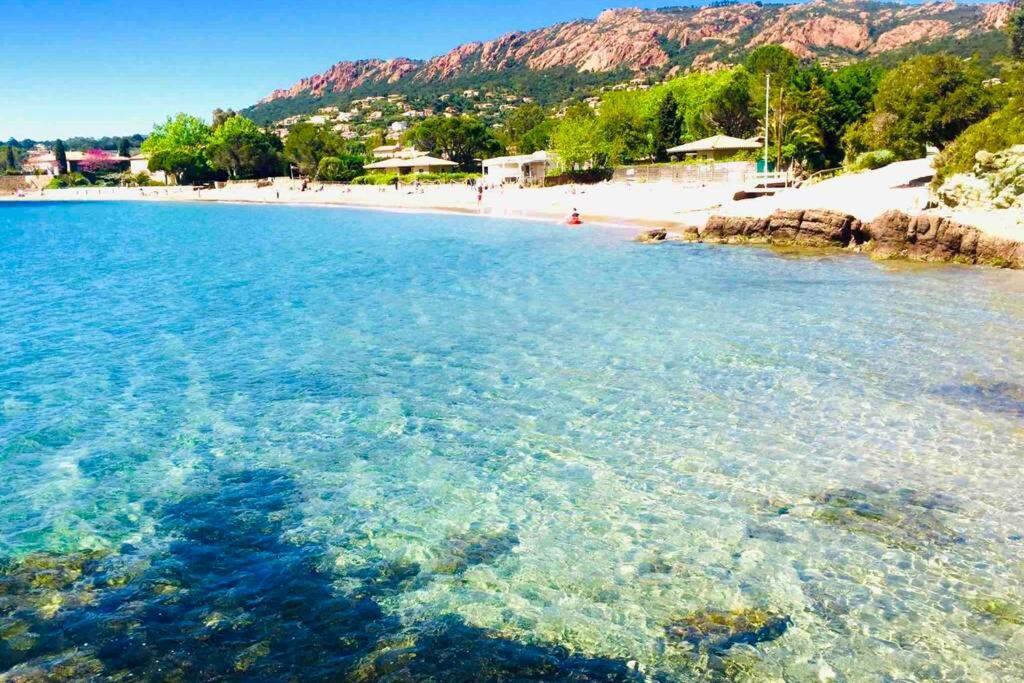 Superbe 4 Couchages Avec Terrasse - Clim - 50M De La Mer Saint-Raphaël エクステリア 写真